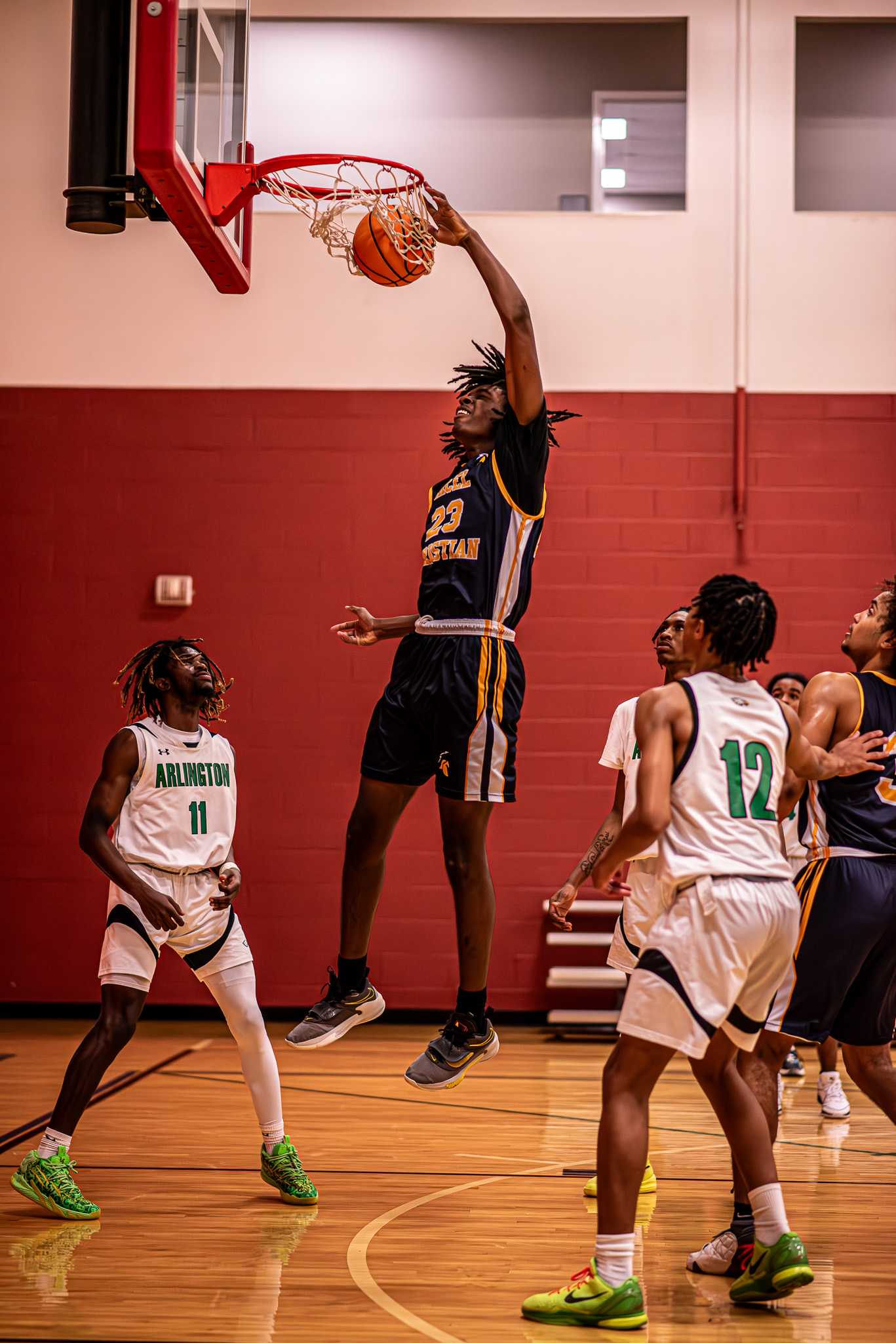 Athlete in action during a game