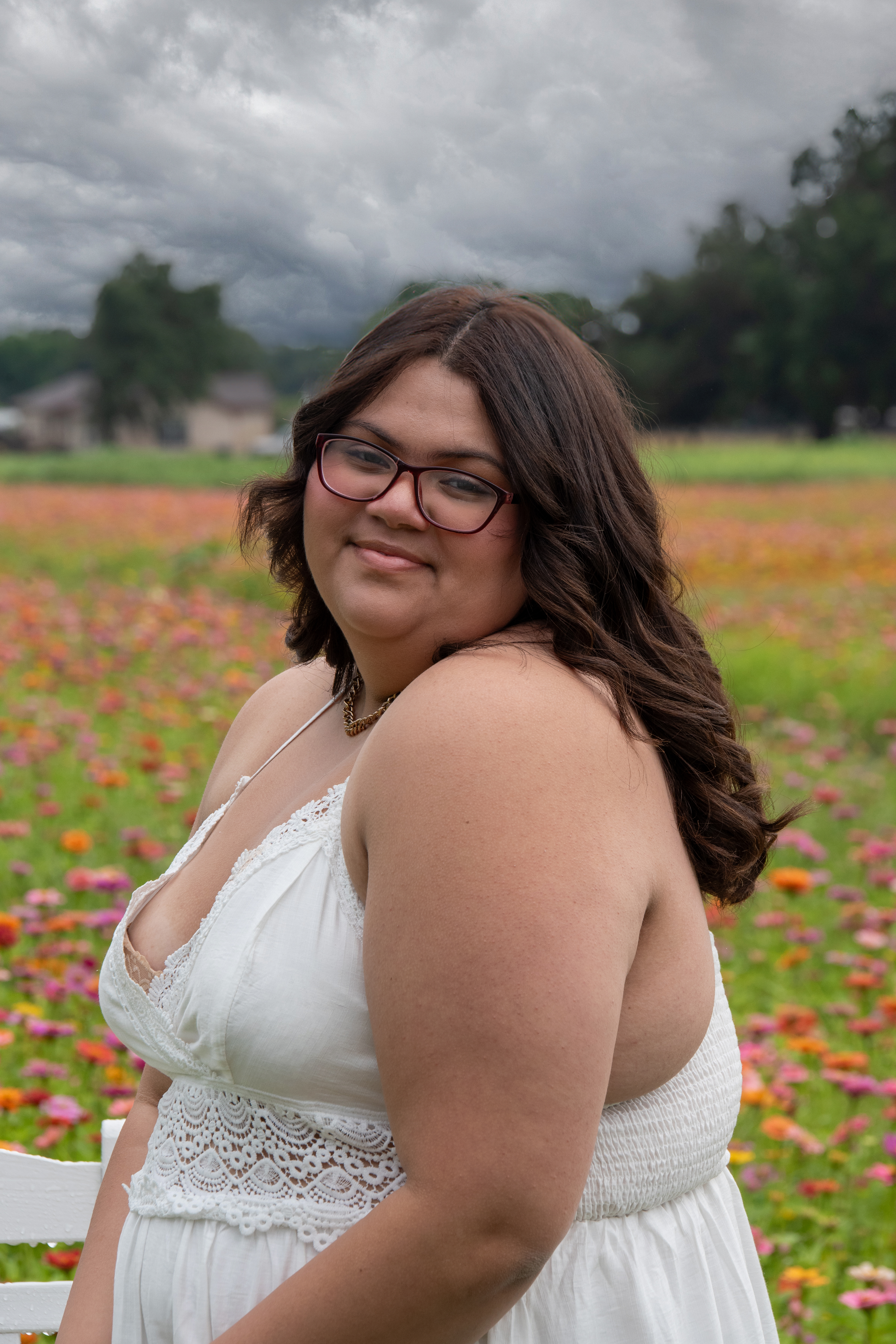 Senior portrait outdoors